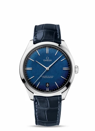 Omega De Ville Trésor White Gold / Blue Enamel 432.53.40.21.03.001 (43253402103001)